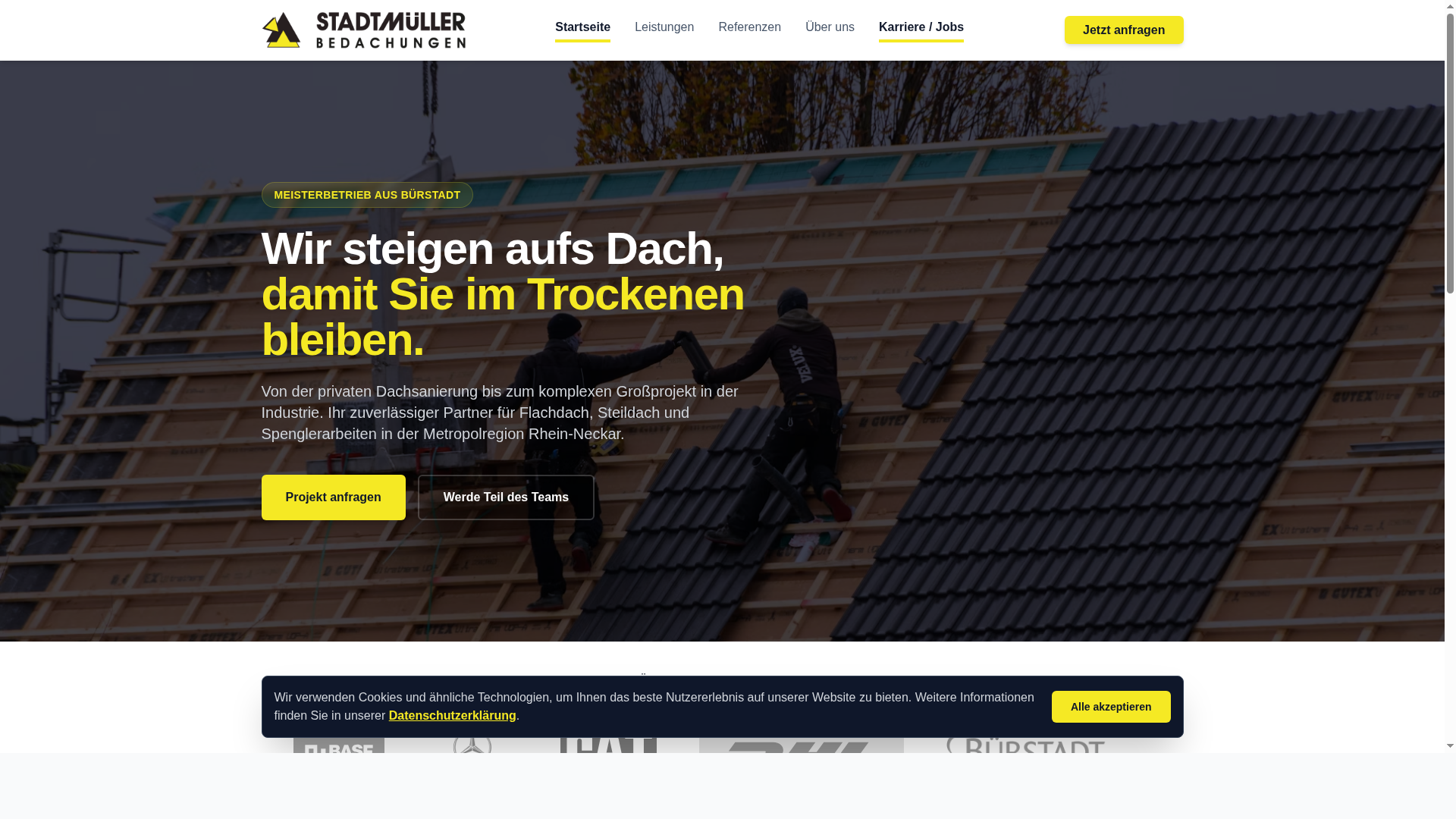 Neue modernisierte Handwerker Webseite (Stadtmüller Webseite)